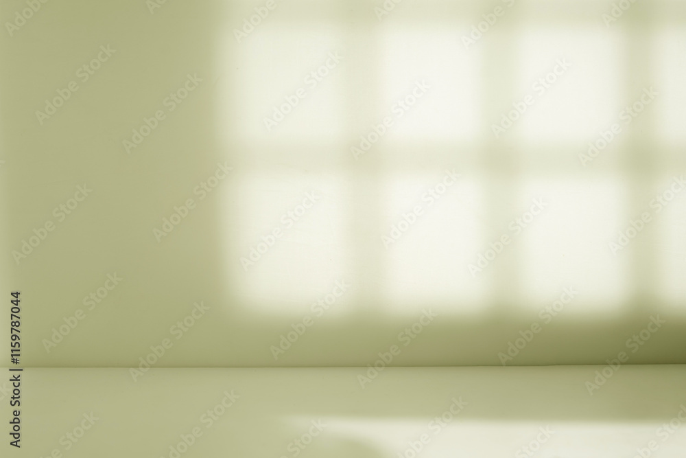 Poster Display room with window shadow overlay