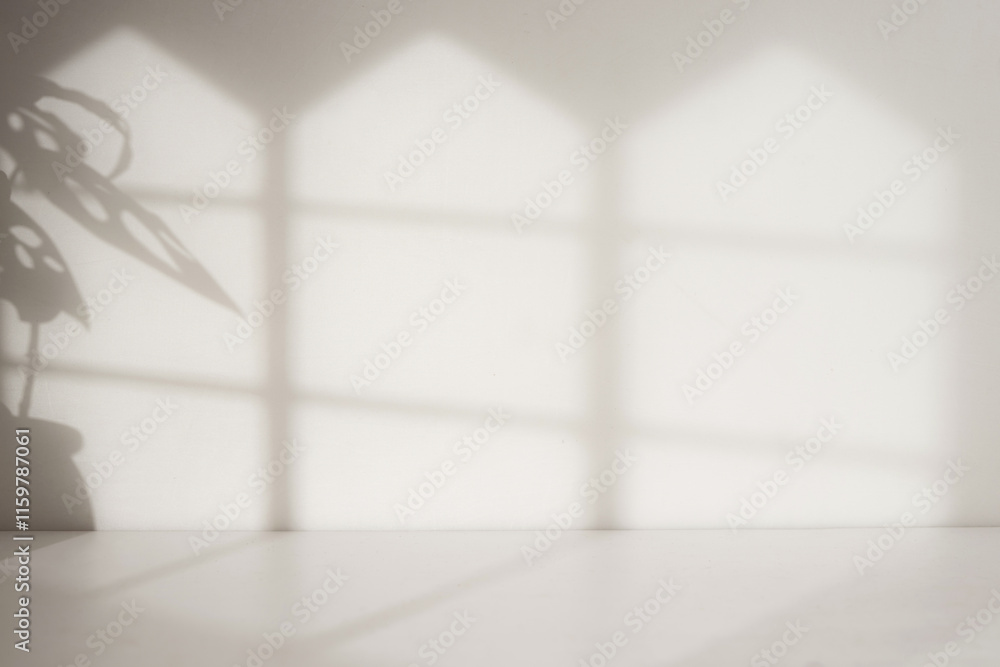 Poster room with a window shadow