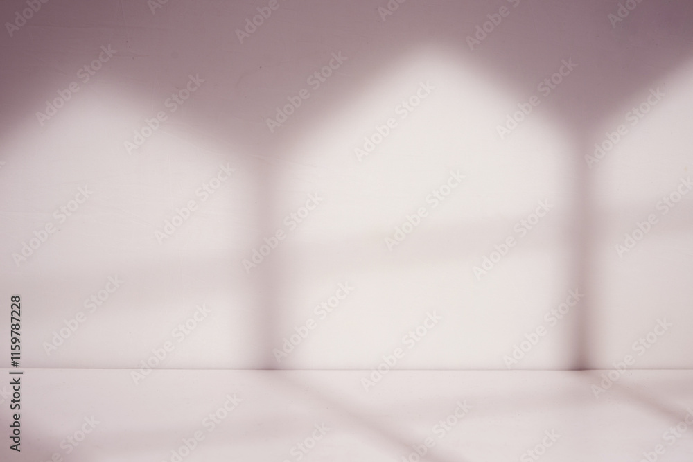 Poster Minimalist studio display with window shadow