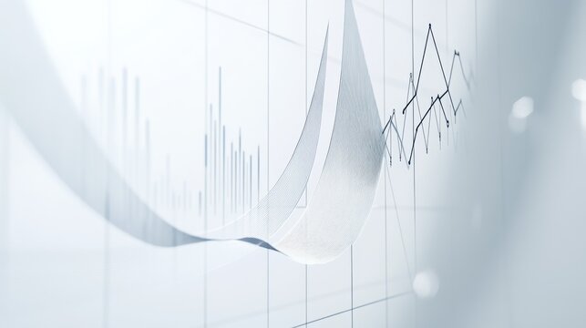 Five-year GDP growth trend analysis. Featuring upward lines on a clean white canvas
