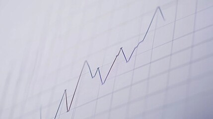 Fototapeta premium GDP growth trend analysis across five years. Featuring line graphs on a crisp white background