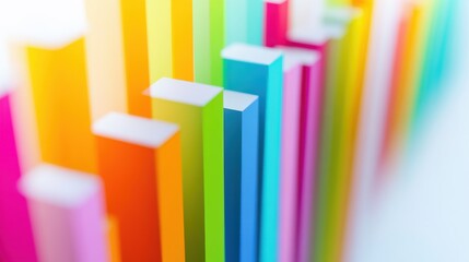 Fototapeta premium GDP impact study. Featuring a stacked area chart on a bright white background