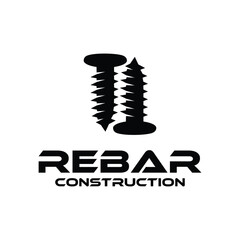 bolt construction logo design concept