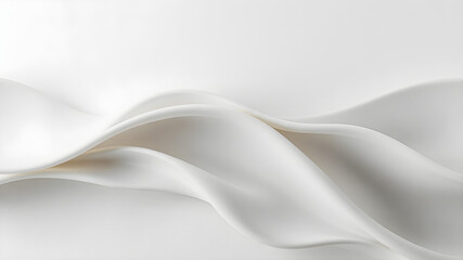 Obraz premium Gentle overlapping waves in muted porcelain and pale fog gray, with a silky texture and soft directional light creating a tranquil and clean backdrop