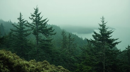 Fototapeta premium Toxins in Nature Affecting Coastal Forests and Oceans
