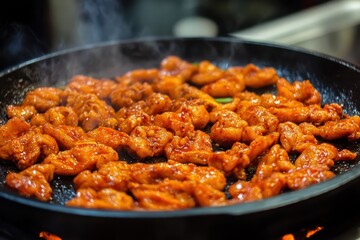 Dak galbi a renowned Korean barbecue dish at Korean eateries