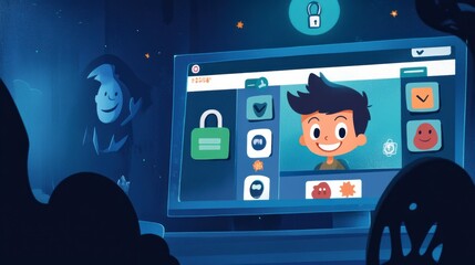 Children's online safety: educational game teaches cybersecurity skills, empowering kids to navigate digital spaces securely and responsibly.