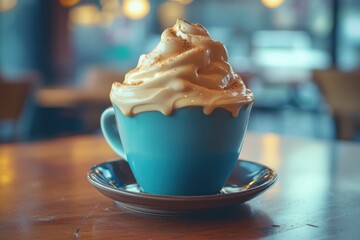Dalgona coffee is a popular Korean whipped beverage created by mixing equal parts instant coffee sugar and hot water until creamy then combining it with milk ho