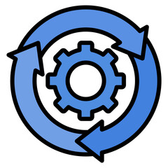 Process Icon Element For Design