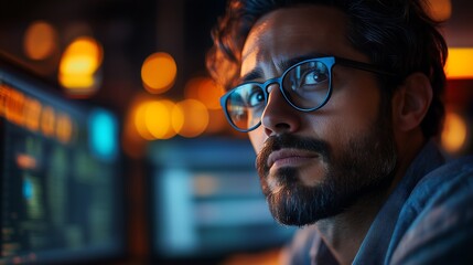 Web Developer Creating Interactive Website Features in Tech Office