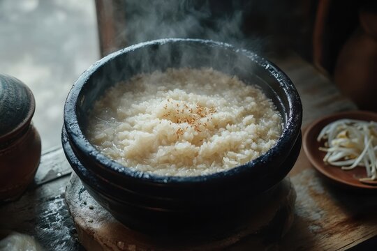 Hot pot rice and scorched rice