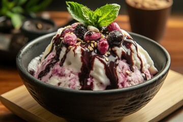shaved ice with red beans