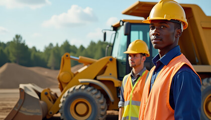 Construction Workers Focused on Project