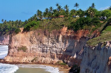 Cliffs on Tabatinga beach