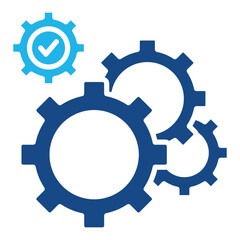 Gear Mechanism Icon Element For Design
