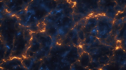 Obraz premium Cosmic Energy Waves in Dark Universe Representing Infinite Space