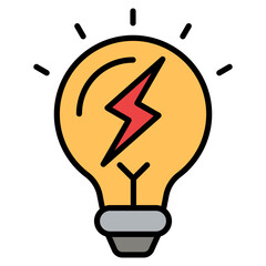 Light Bulb Icon Element For Design