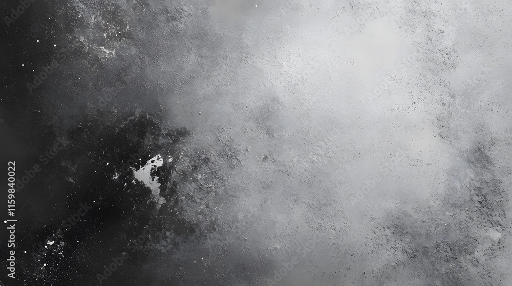 Poster Grayscale Abstract Texture with Gradient