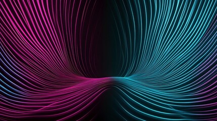 Naklejka premium A vibrant abstract design with flowing lines in pink and blue tones.