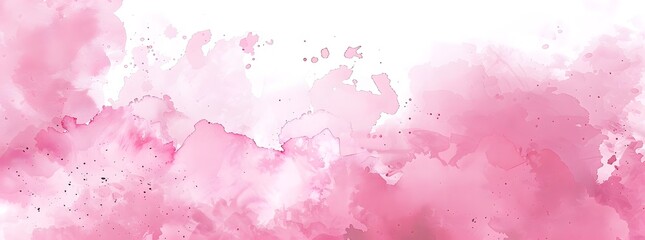 Obraz premium Abstract Pink Watercolor Wash with Speckles