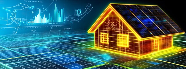 Smart Home Powered by Solar Panels with Advanced Energy Management System