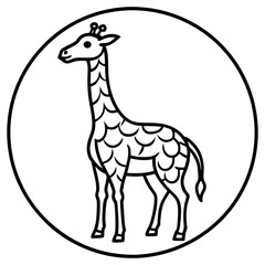 giraffe cartoon illustration