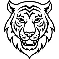 tiger head vector