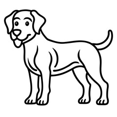 Fototapeta premium black and white dog