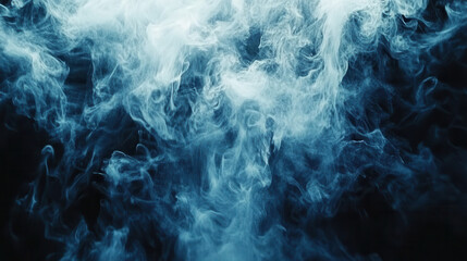 A textured watercolor abstract, showcasing deep blue and indigo hues, intricate and bold brush movements layered with subtle contrasts