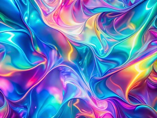Hologram Gradient Backgrounds - AI Wallpaper Design