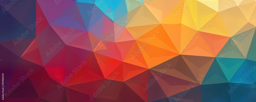 Poster abstract low-poly background design with triangulated texture. colorful geometric pattern. modern tr