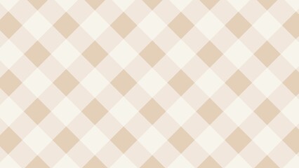 ベージュとブラウンのチェック柄のシンプルな背景