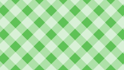 グリーンのチェック柄のシンプルな背景