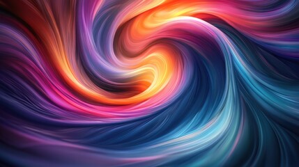 Obraz premium Abstract swirling vibrant colors, dynamic energy, motion.