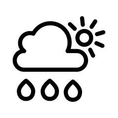 Rain icon template
