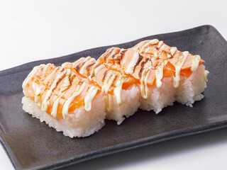 サーモンの押し寿司　料理