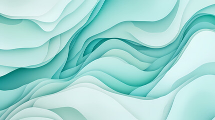 Gradient light seafoam to light cyan abstract background. Seafoam. Illustration