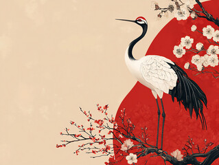 Fototapeta premium elegant crane design