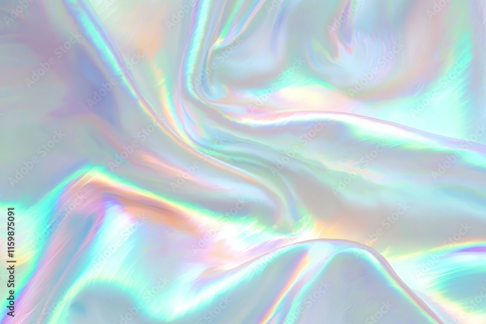 Aufkleber piece of fabric with a rainbow pattern on it
