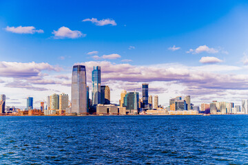 Fototapeta premium city skyline at sunset