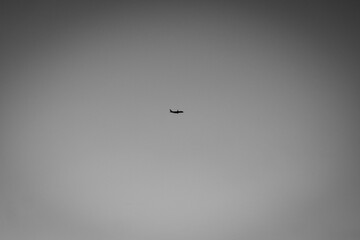 an airplane over the sky in washington