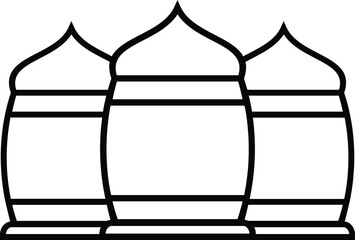 minaret ornaments for ramadan and eid decoration