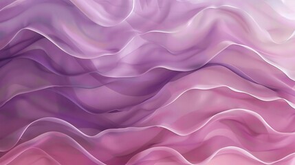 Obraz premium A serene gradient of layered mountains in shades of plum and dusky rose, blending into a soft, ethereal sky. The abstract composition evokes tranquility and depth.