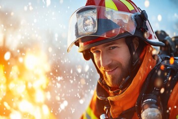 A first responder saving a life during an emergency, showcasing the importance of quick action and courage