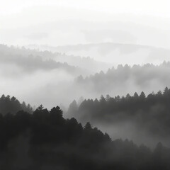 a foggy winter morning