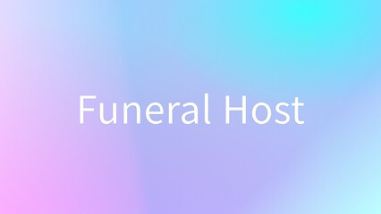 Funeral Host のグラデーション背景イラスト