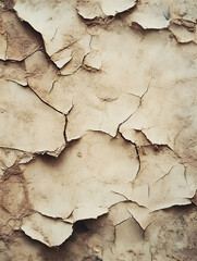 Cracked Arid Earth Texture for Environmental and Rustic Design Concepts : Generative AI