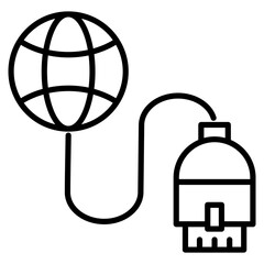 Ethernet  Icon Element For Design