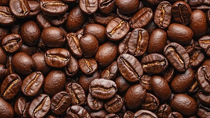 Obraz premium Brewing delight coffee beans kitchen food photography warm environment close-up flavor exploration