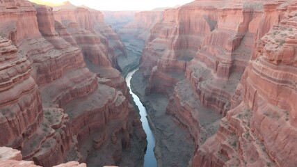 Canyon landscape with river